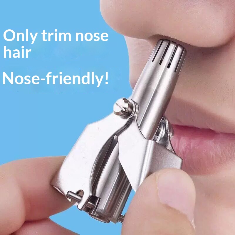 Men Grooming Hygiene - 1/2PCS Manual Nose Ear Hair Trimmer