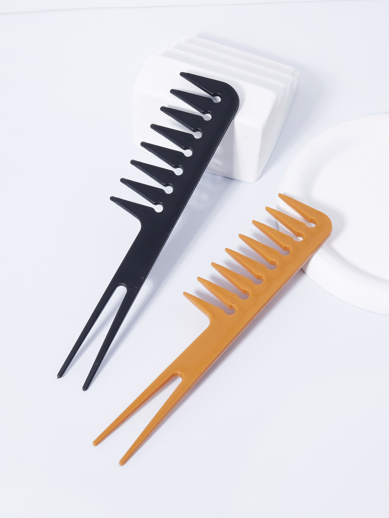 Men'S Grooming Hair - Double Fork Wide Tooth Comb, Double-Sided