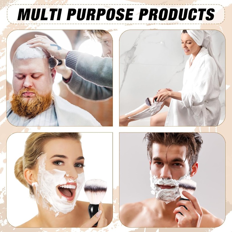 1Pcs Beard Shaving Brush, Wood - Men'S Grooming Hair ulasan dan harga