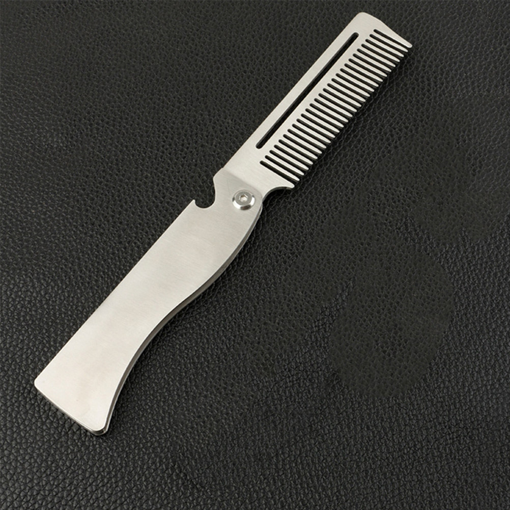Foldable Beard Comb Folding Ha - Comb Fine Tooth ulasan dan harga