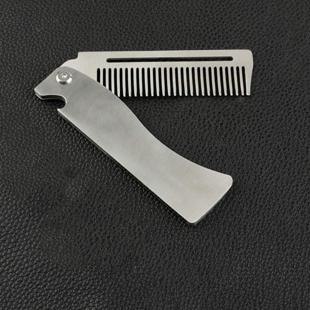 Foldable Beard Comb Folding Ha - Comb Fine Tooth ulasan dan harga