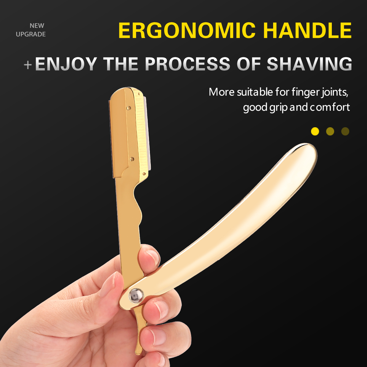 Silver Men Shaving Barber Tool - Men'S Grooming Hair ulasan dan harga