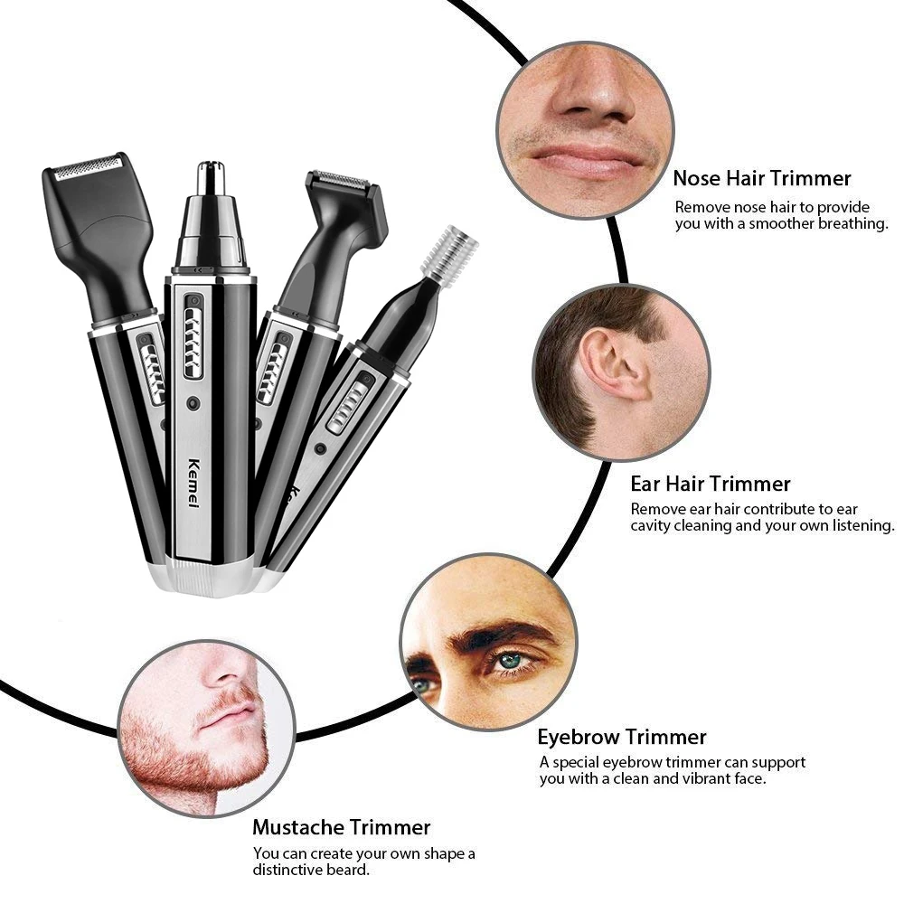 KM-6630 Kemei Trimmer for Men  - Men Grooming Hygiene ulasan dan harga