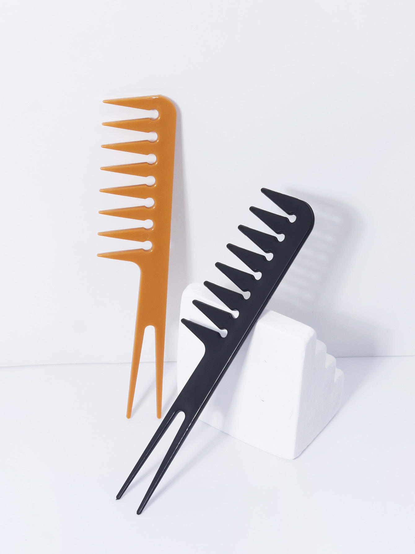 Double Fork Wide Tooth Comb, D - Men'S Grooming Hair ulasan dan harga
