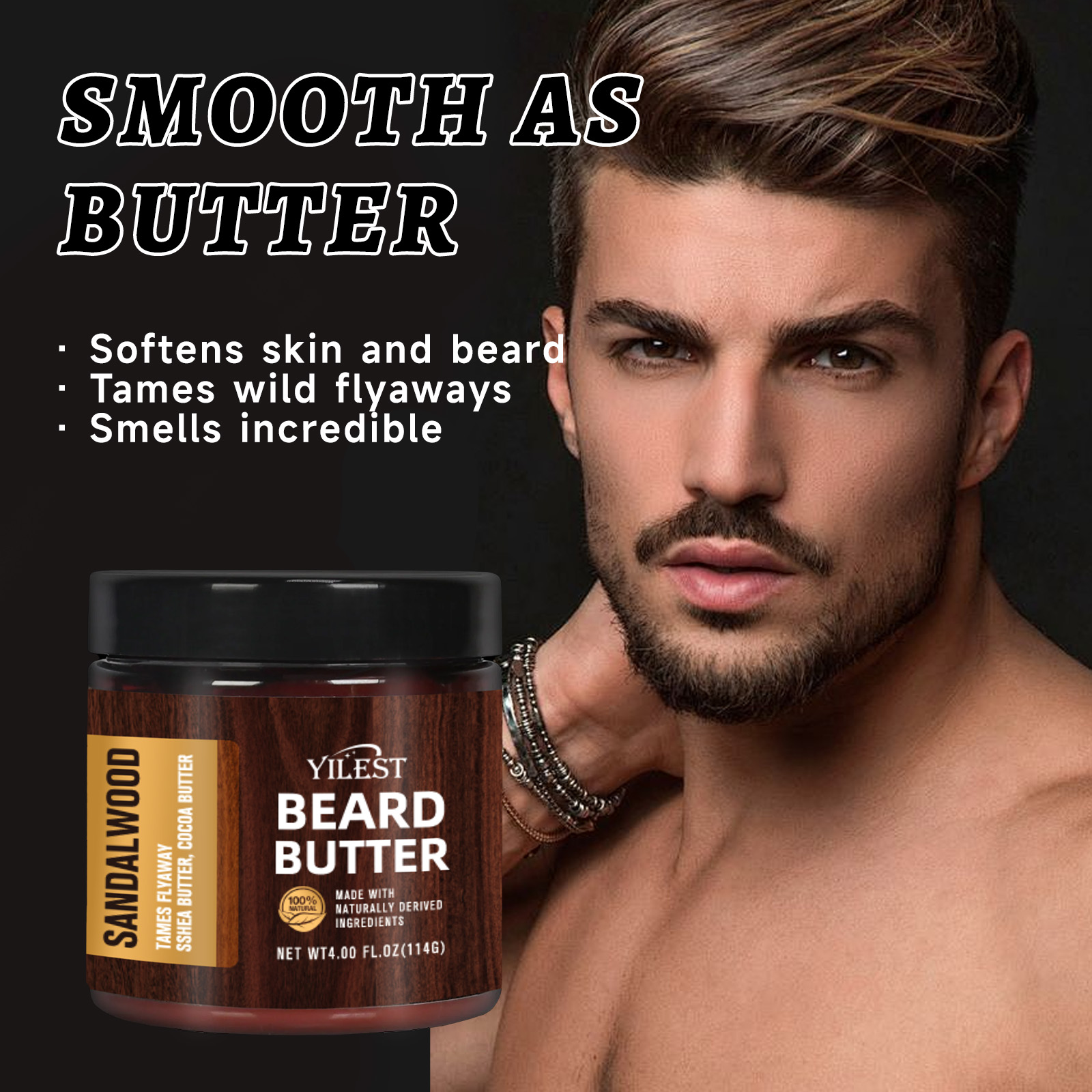 114g Sandalwood Beard Butter f - Aftershave Balm Mens ulasan dan harga