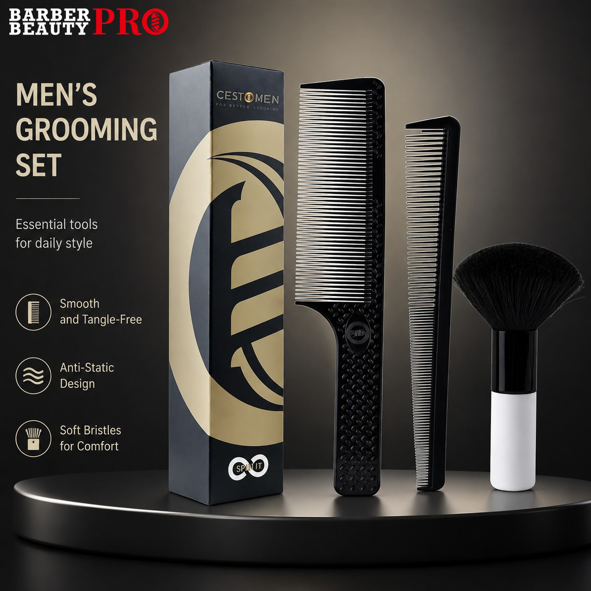 3Pcs Professional Hair Cutting - Men'S Grooming Hairstyles ulasan dan harga