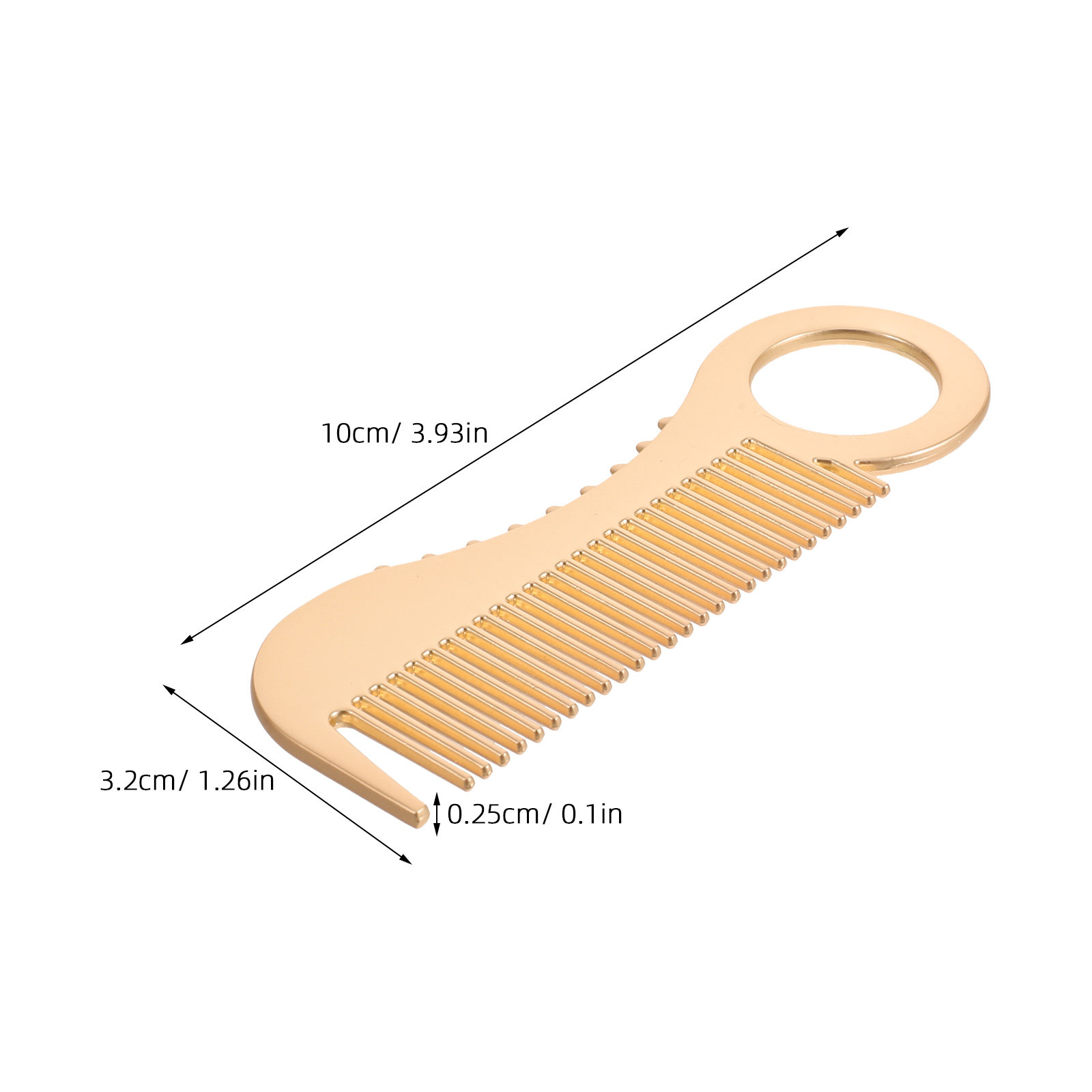 Mini Pocket Beard Grooming Com - Comb Fine Tooth ulasan dan harga